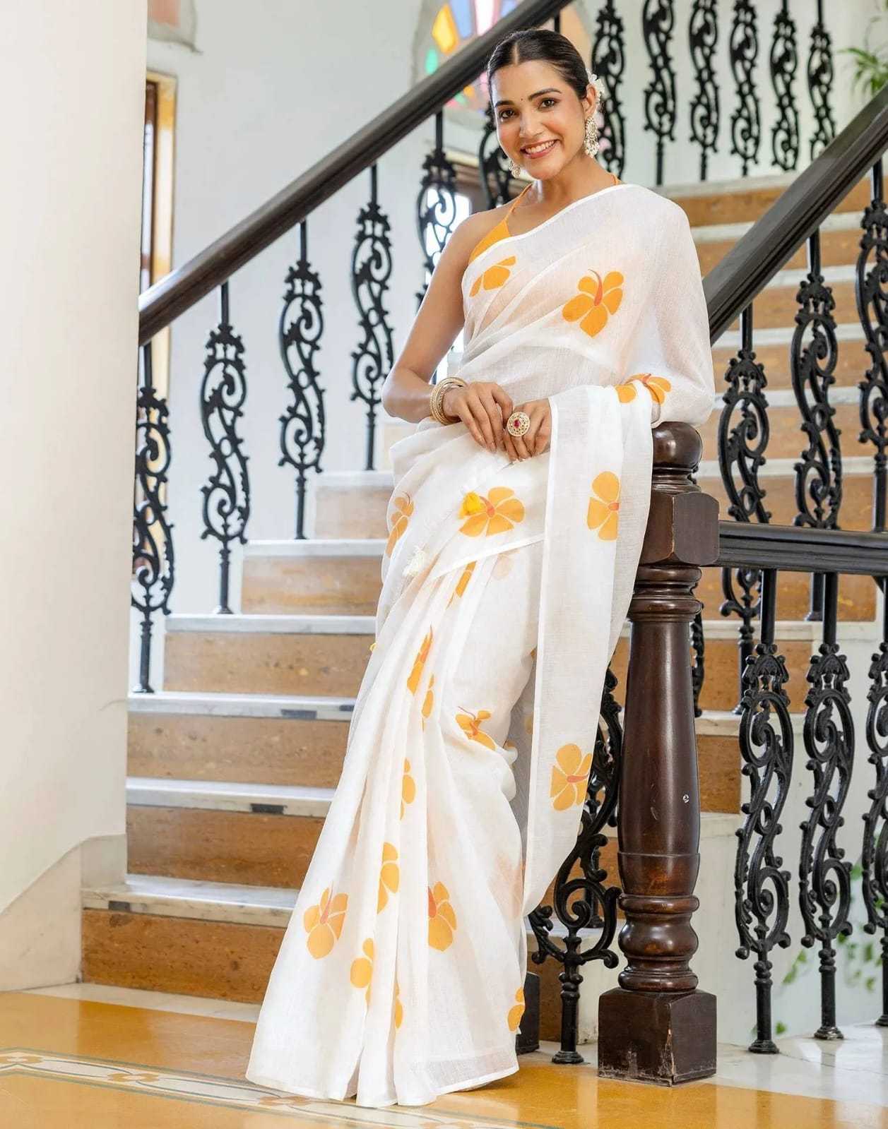 Linen Saree