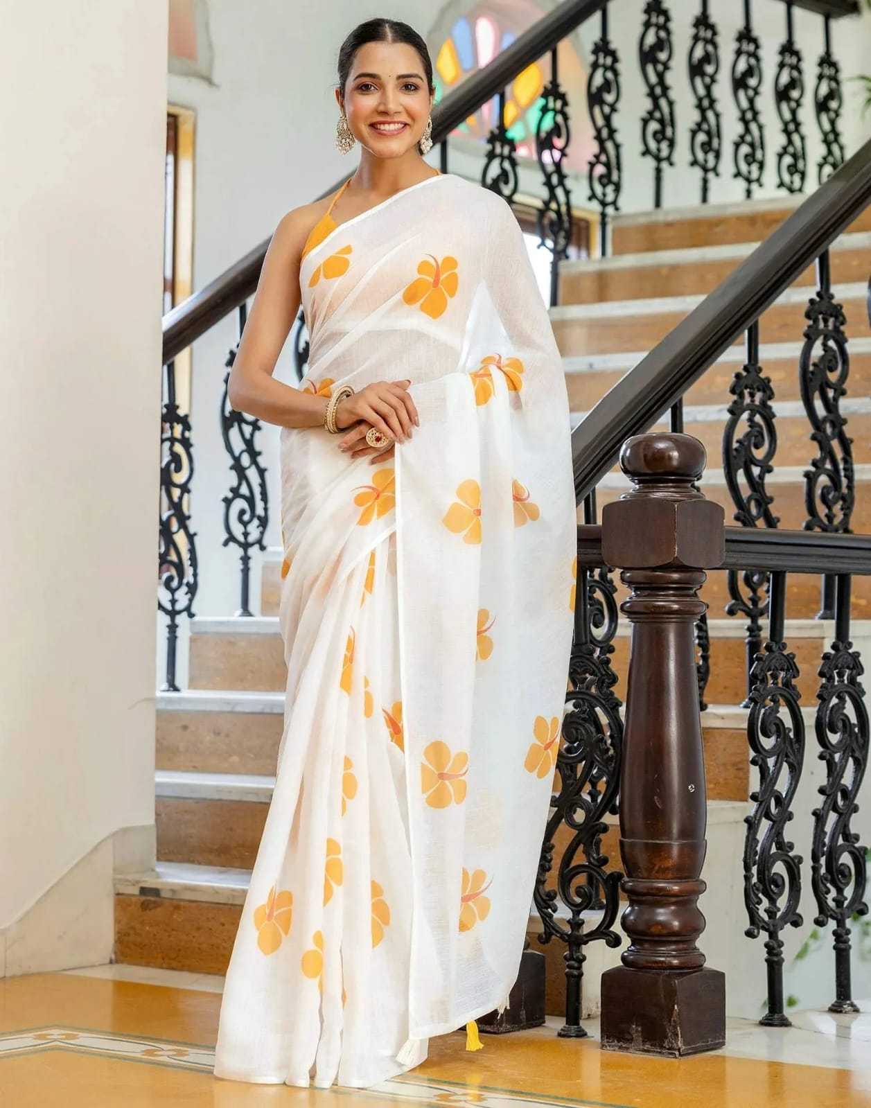 Linen Saree