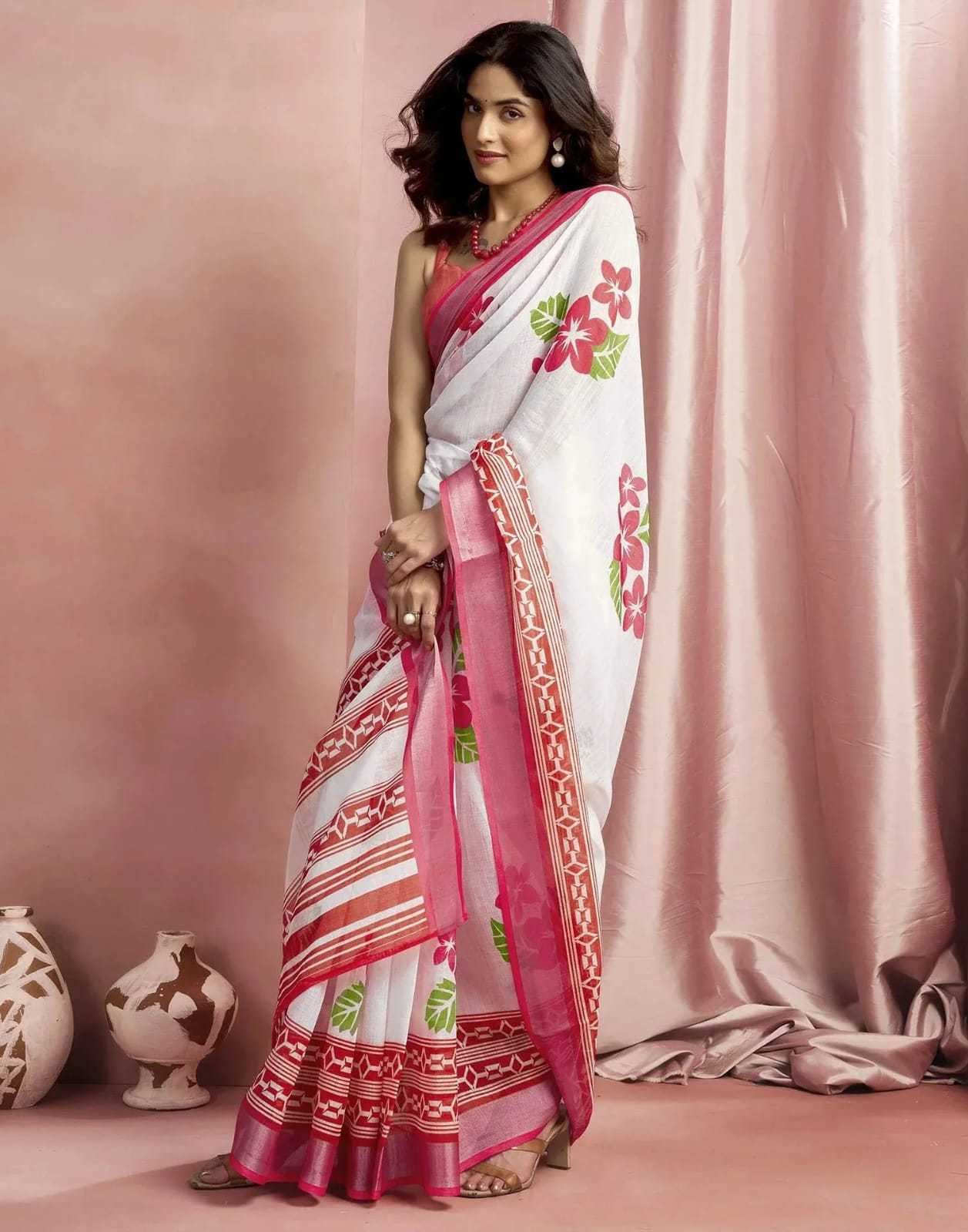 Linen Saree