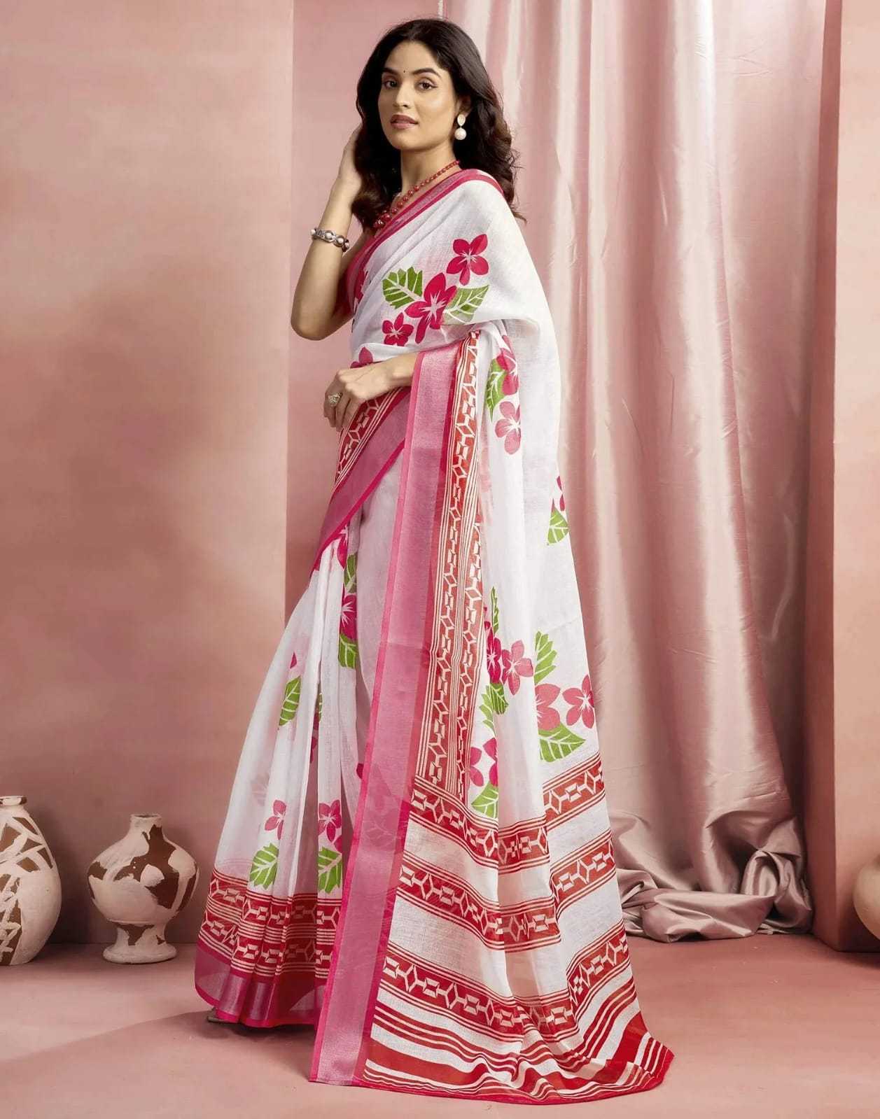 Linen Saree
