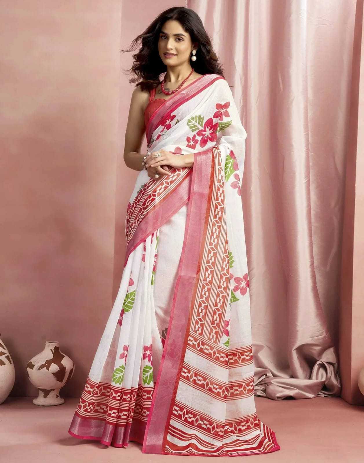 Linen Saree