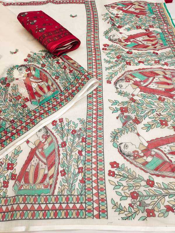 Linen Printed Saree