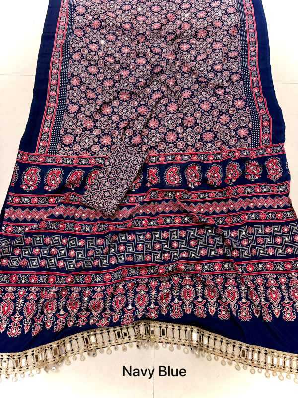 Satin Printed Saree