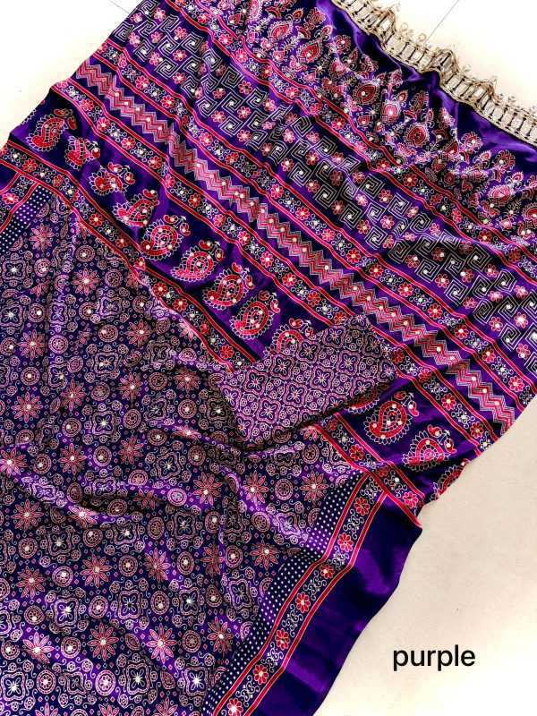 Satin Printed Saree