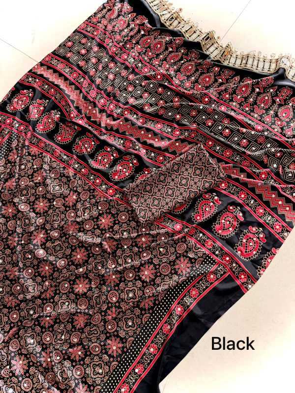 Satin Printed Saree