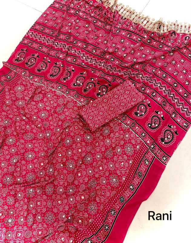 Satin Printed Saree