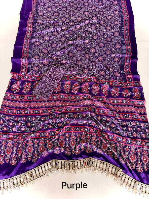 Satin Printed Saree