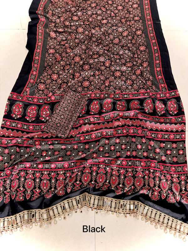 Satin Printed Saree