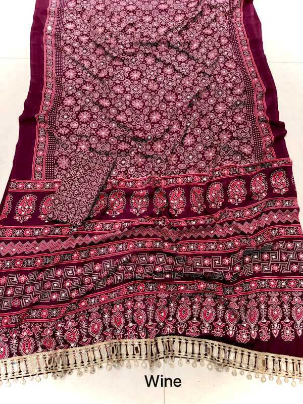 Satin Printed Saree