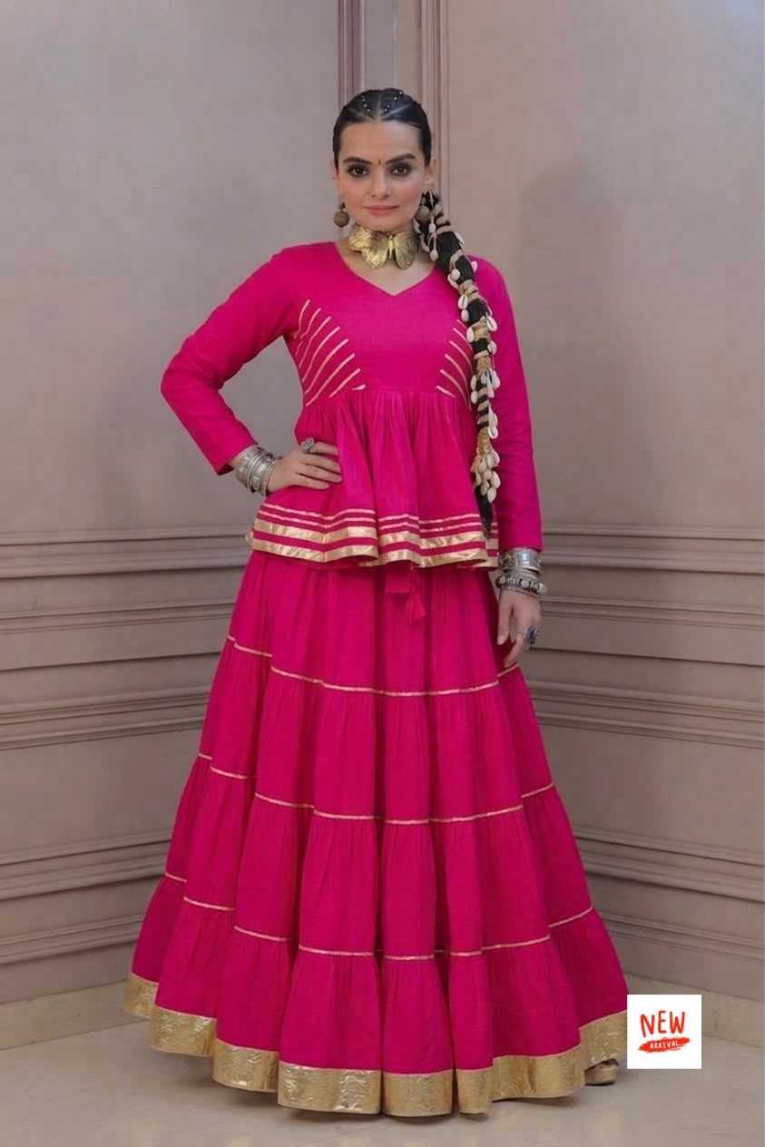 Heavy Roman Silk Designer Lehenga