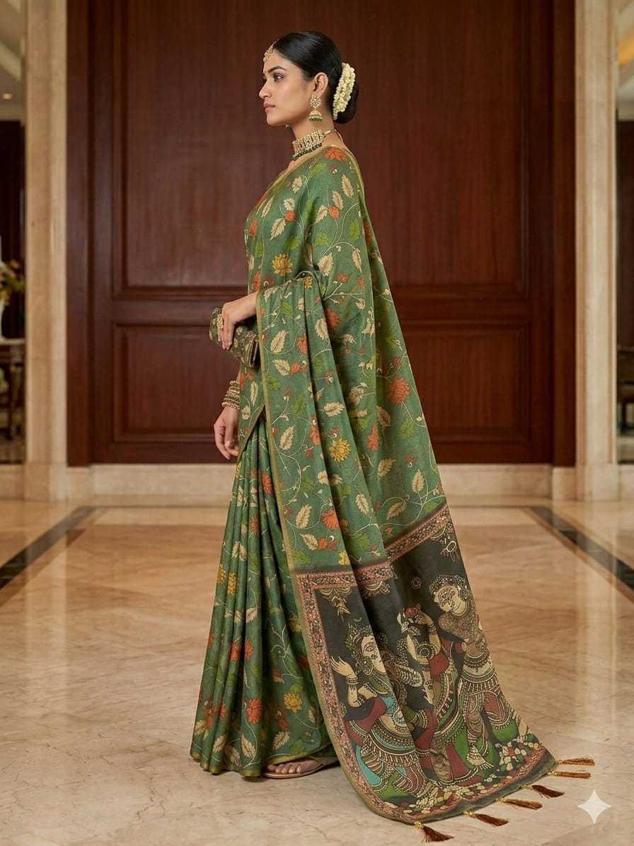 Linen Printed Saree