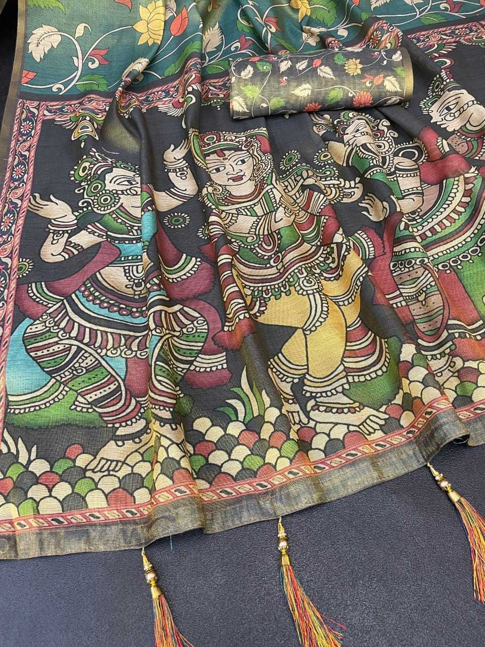 Linen Printed Saree