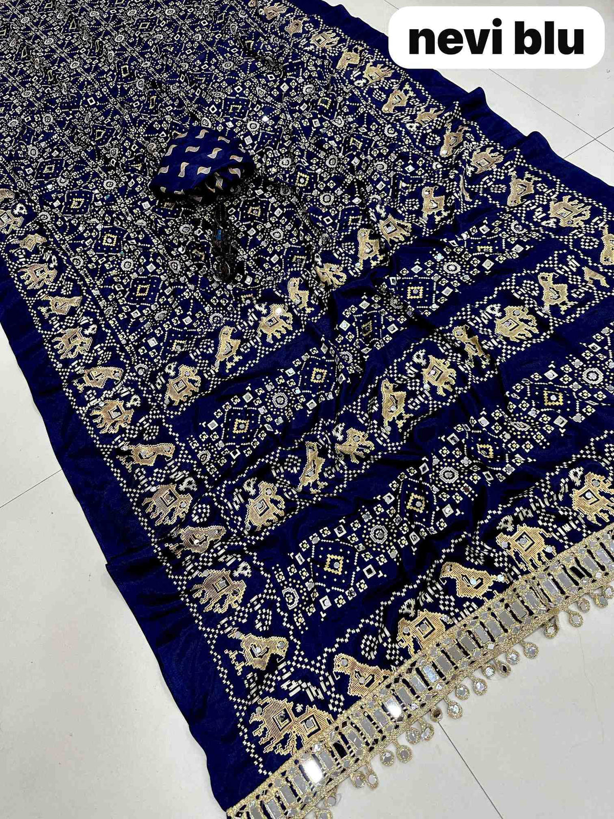 Satin Silk Printed Saree