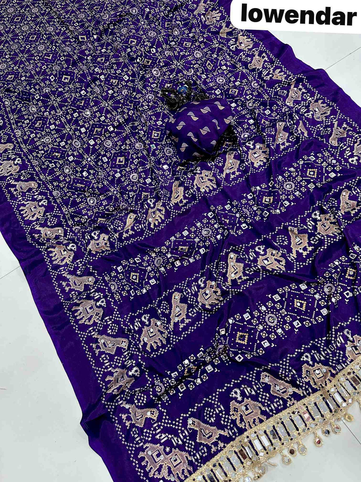 Satin Silk Printed Saree