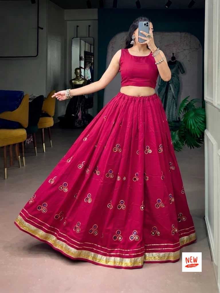 Heavy Roman Silk Traditional Lehenga