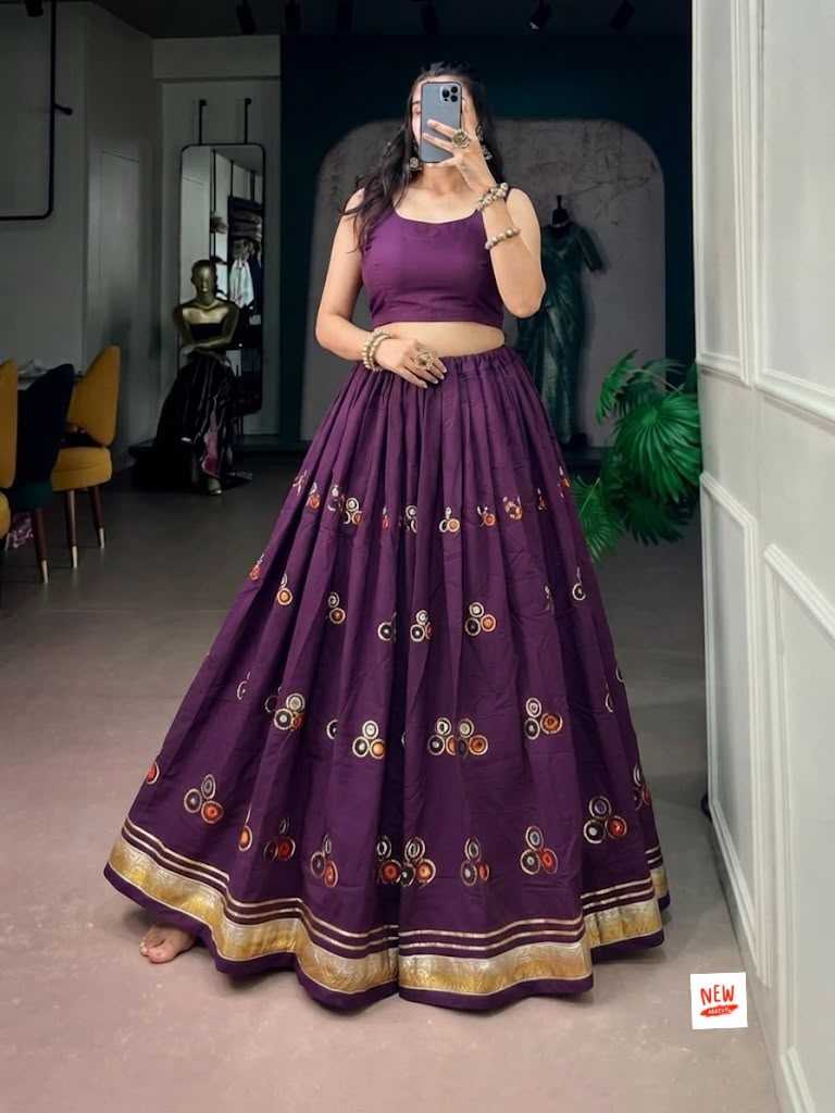 Heavy Roman Silk Traditional Lehenga