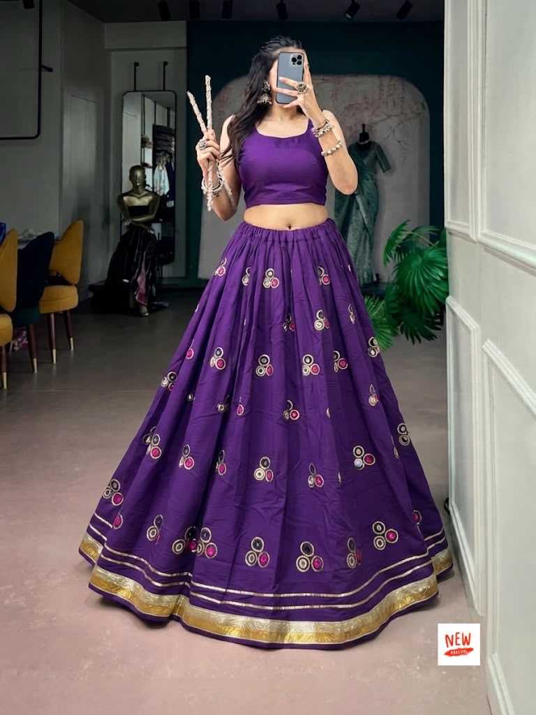 Heavy Roman Silk Traditional Lehenga