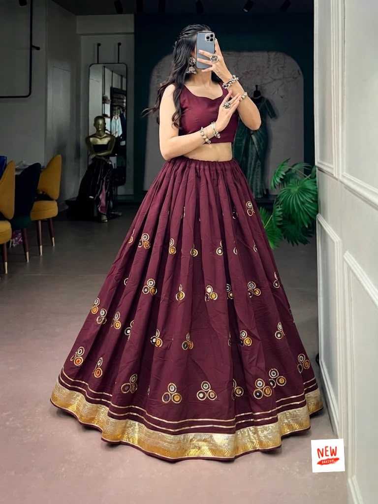 Heavy Roman Silk Traditional Lehenga