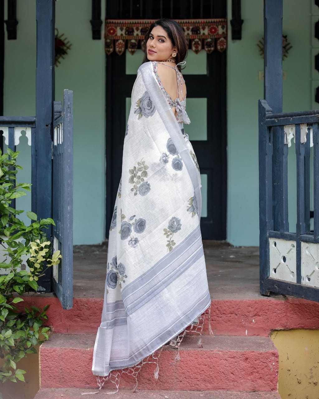 Linen Saree