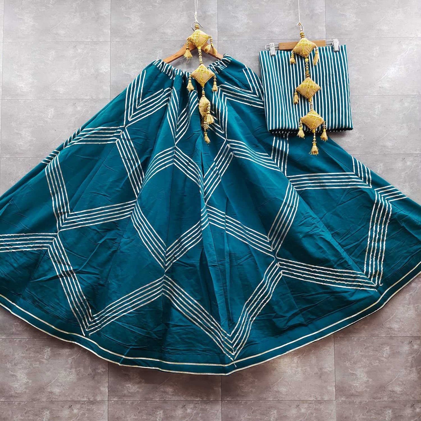 Heavy Roman Silk Fancy Lehenga