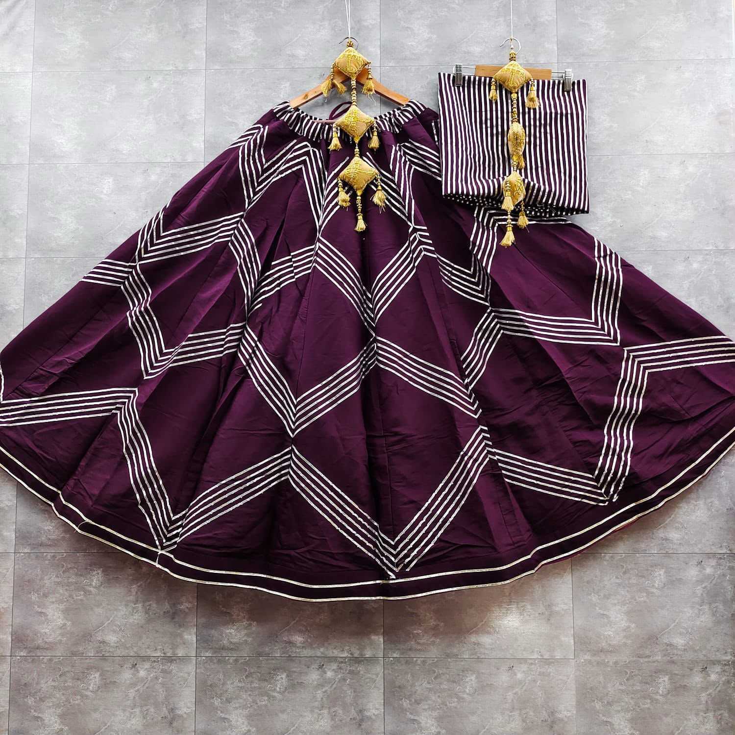 Heavy Roman Silk Fancy Lehenga