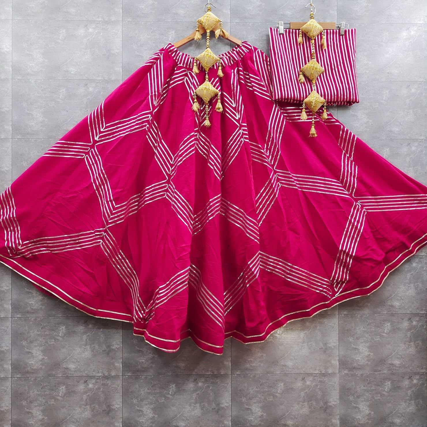Heavy Roman Silk Fancy Lehenga