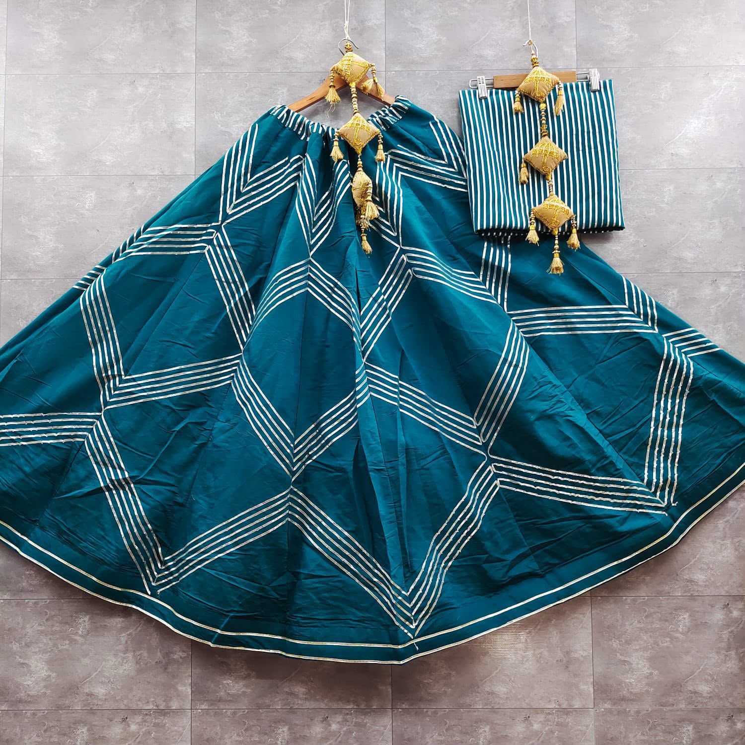 Heavy Roman Silk Fancy Lehenga