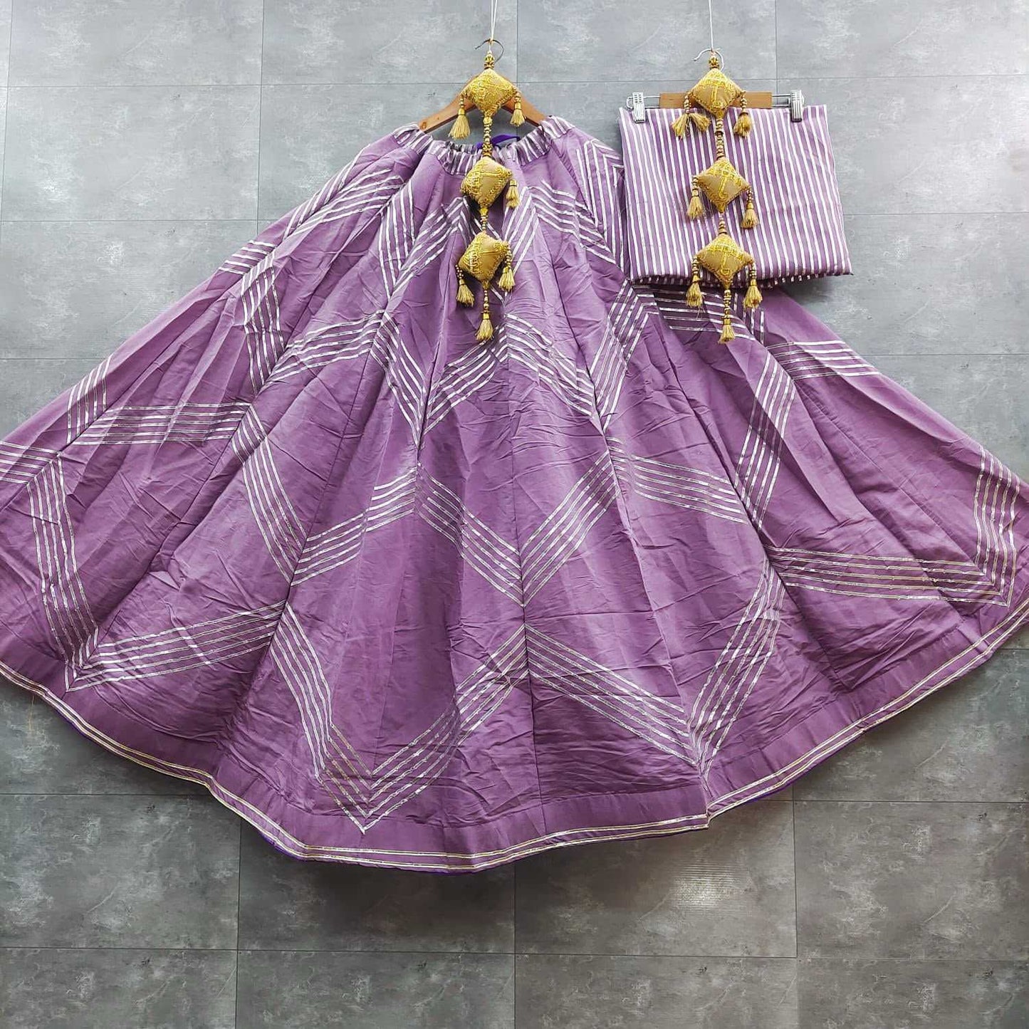 Heavy Roman Silk Fancy Lehenga