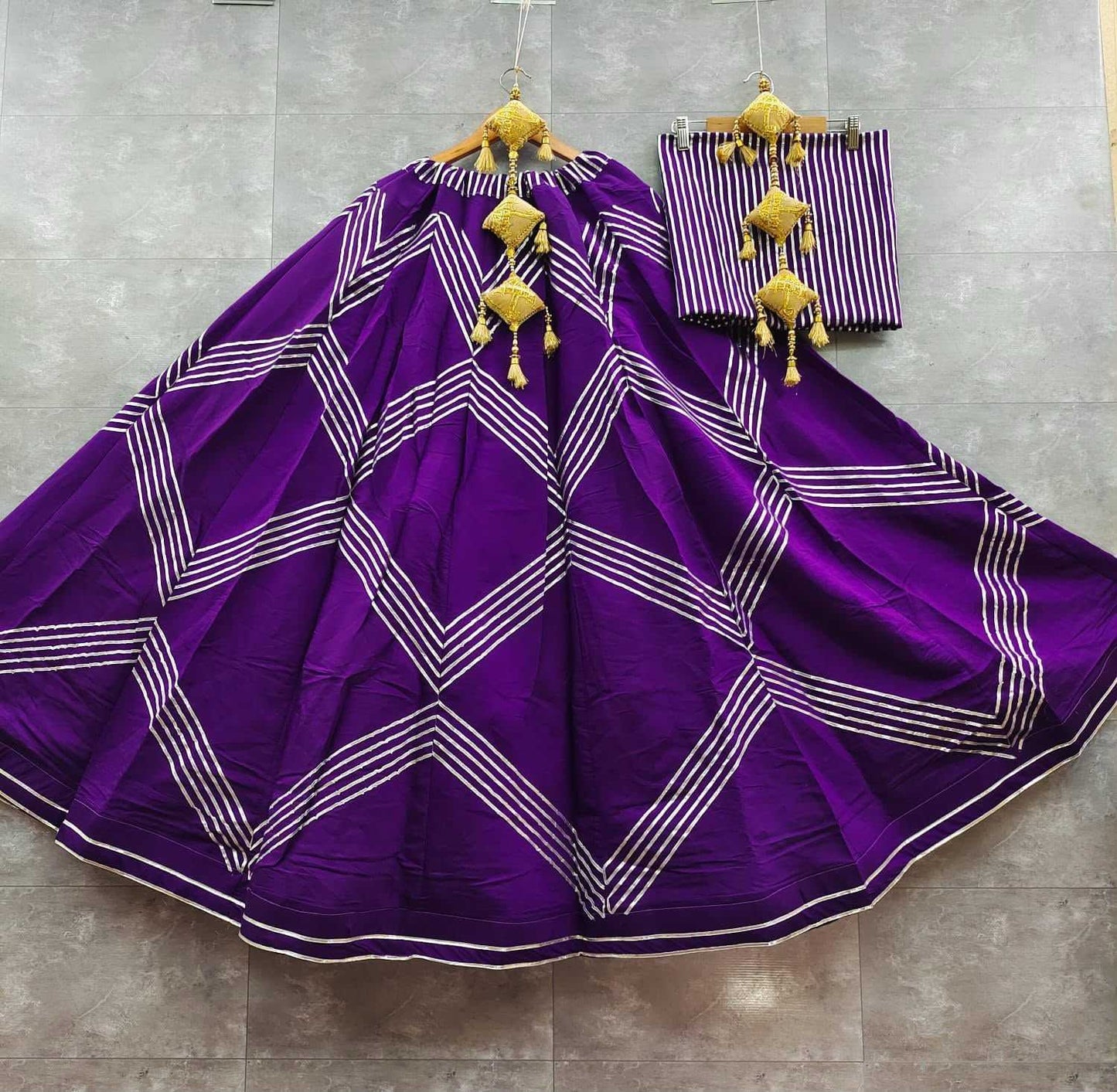 Heavy Roman Silk Fancy Lehenga