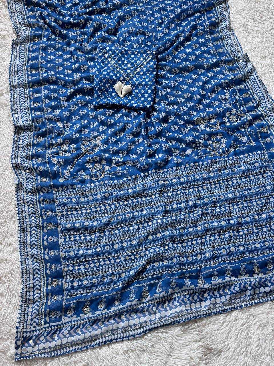 Chinon Designer Saree