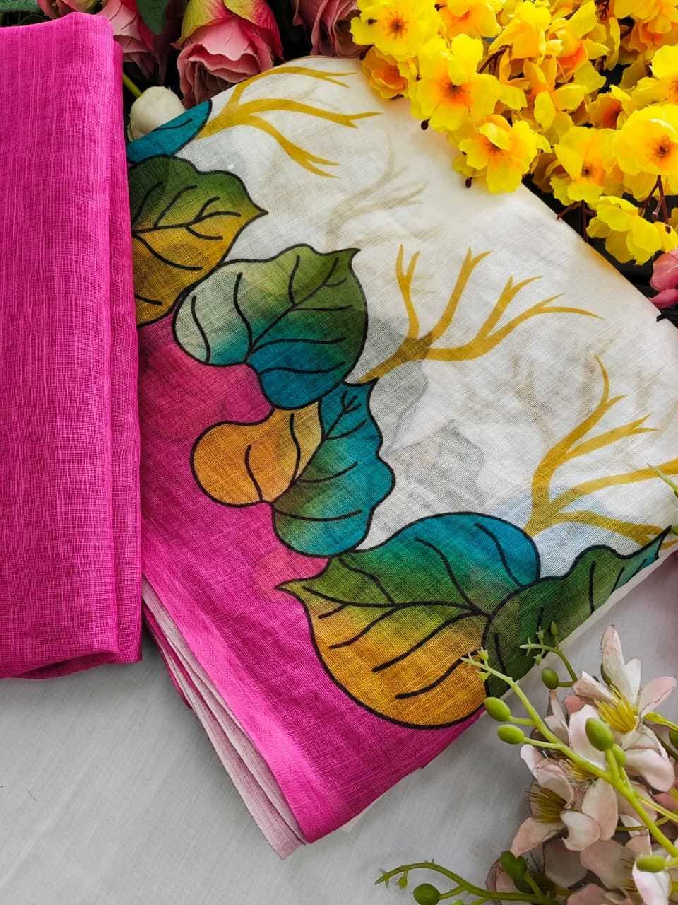 Linen Saree