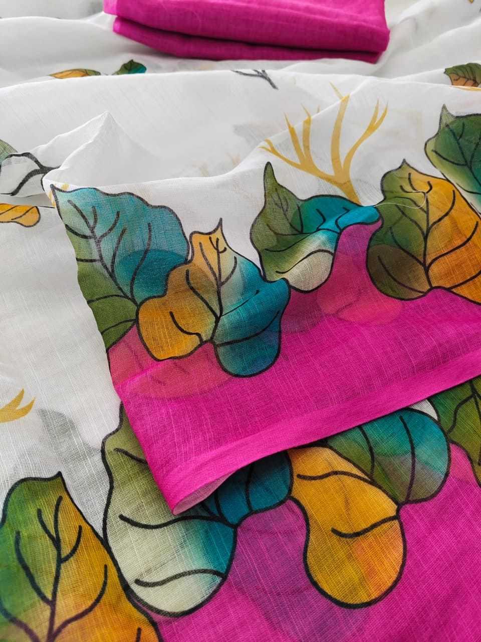 Linen Saree