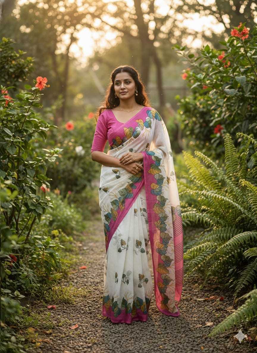 Linen Saree