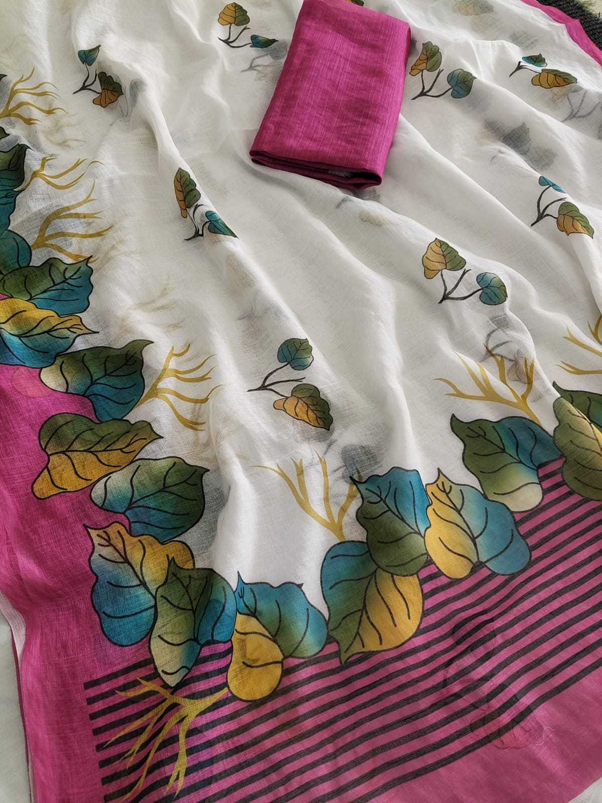 Linen Saree