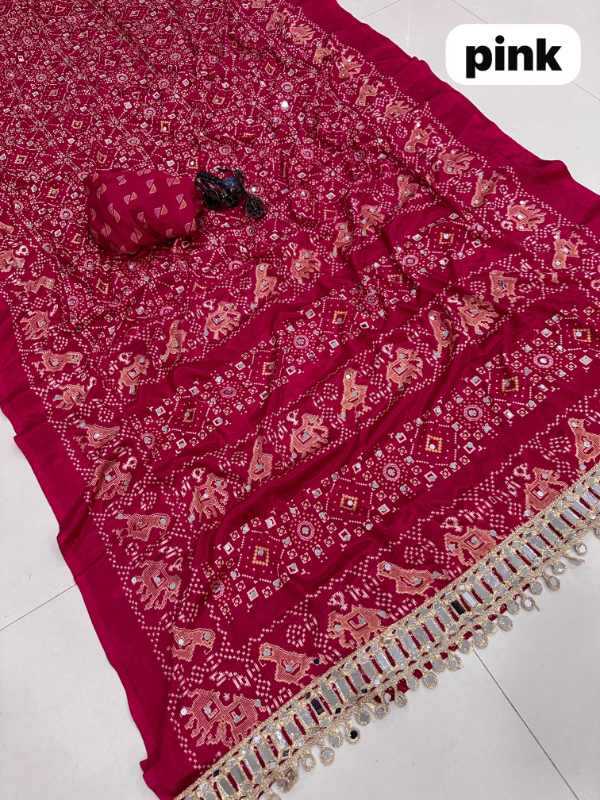 Satin Printed Saree