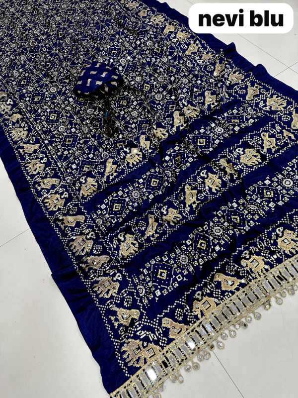 Satin Printed Saree