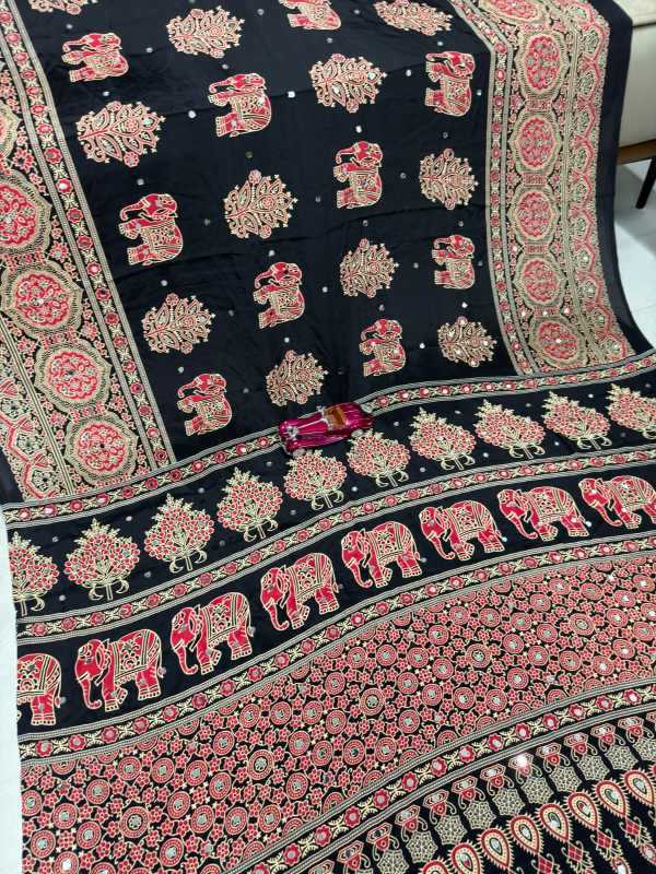 Japan Sartin Designer Saree