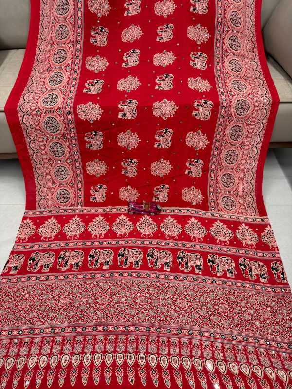 Japan Sartin Designer Saree