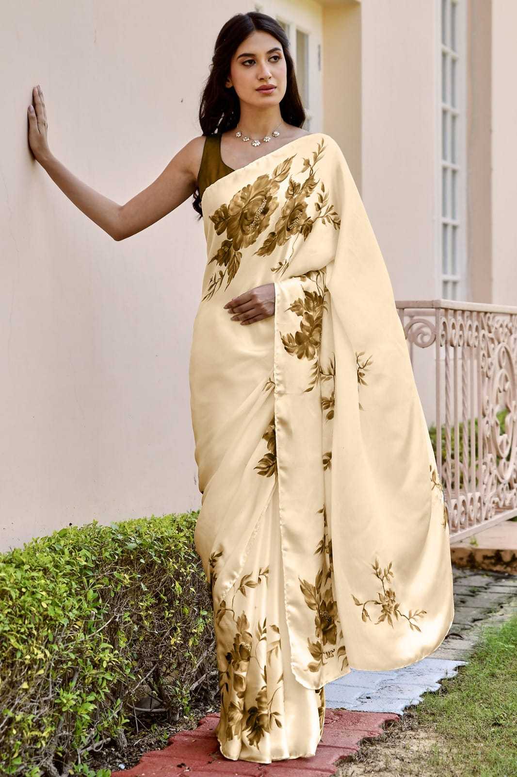 Crepe Silk Designer Saree