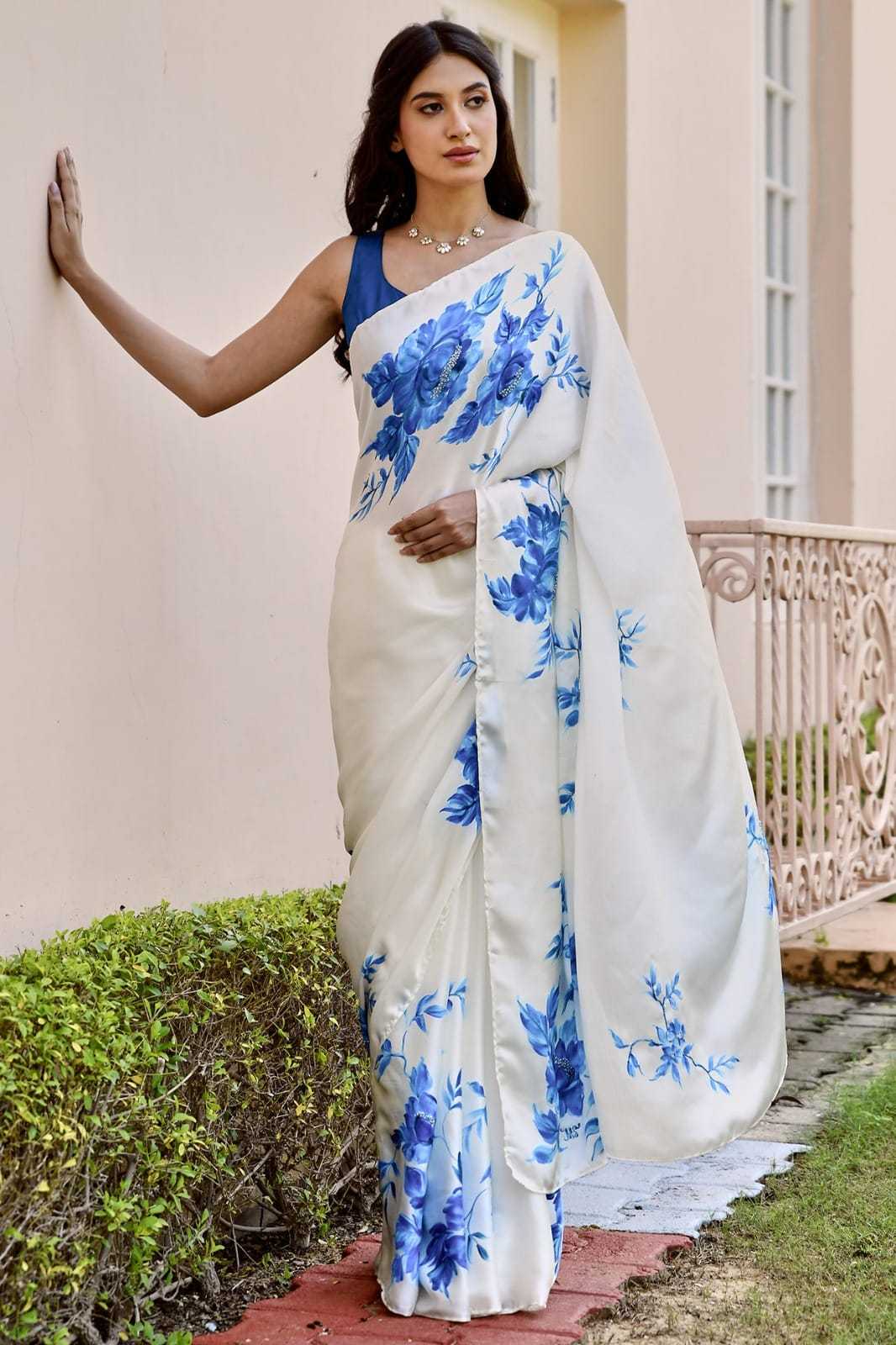 Crepe Silk Designer Saree