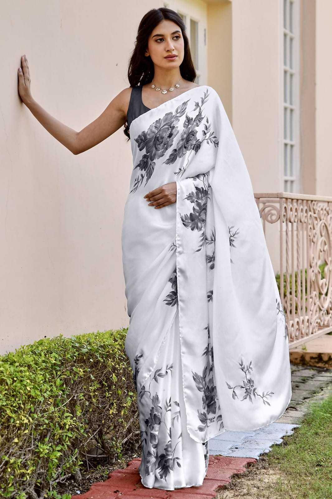 Crepe Silk Designer Saree