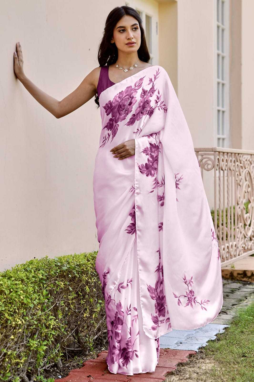 Crepe Silk Designer Saree