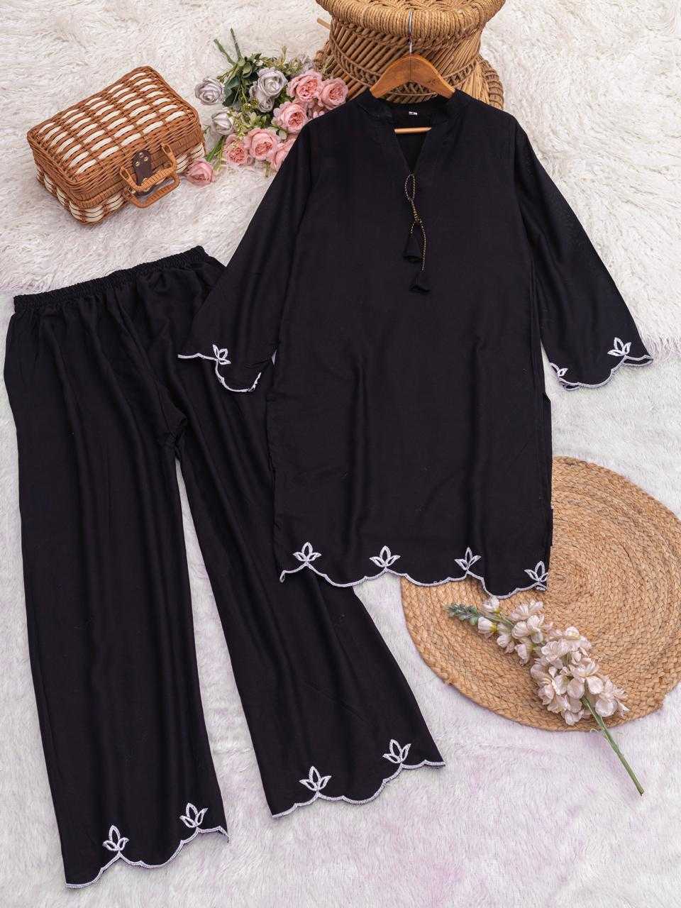 Mod Viscose Rayon Embroidered Kurti