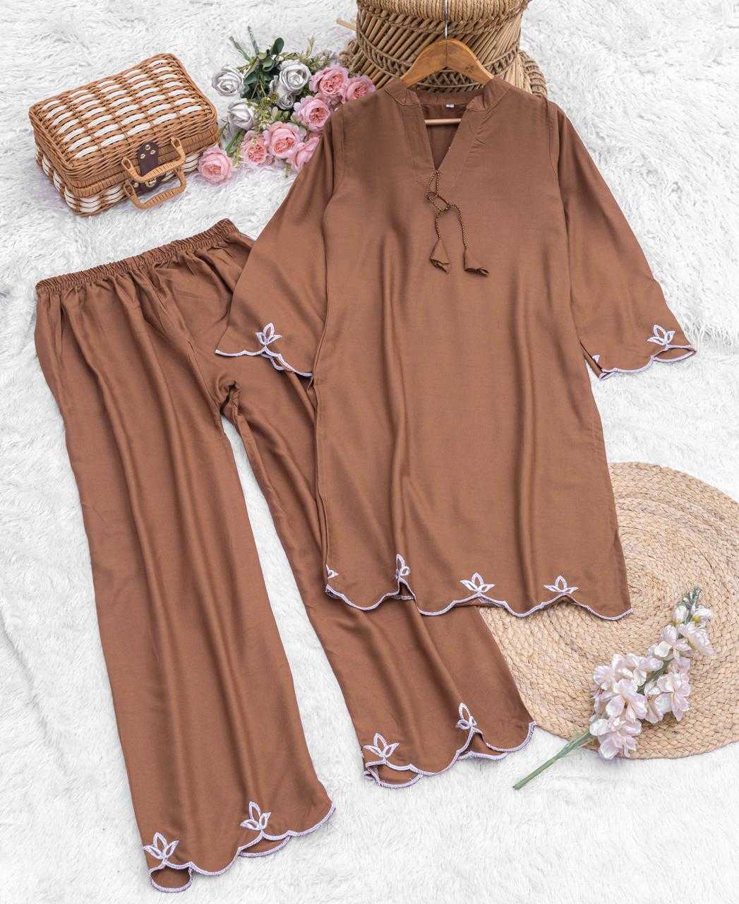 Mod Viscose Rayon Embroidered Kurti