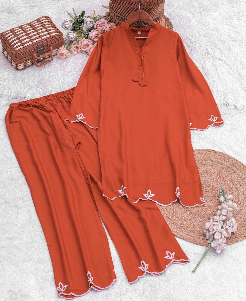 Mod Viscose Rayon Embroidered Kurti