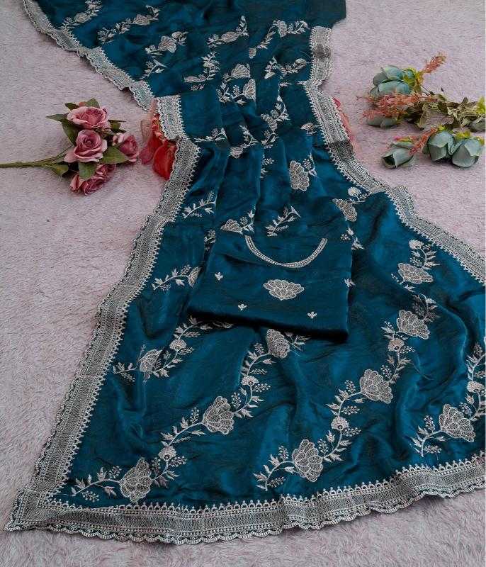 Satin Designer Saree