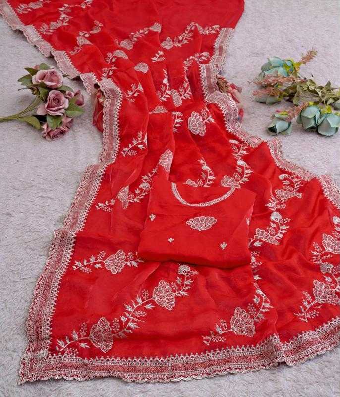 Satin Designer Saree