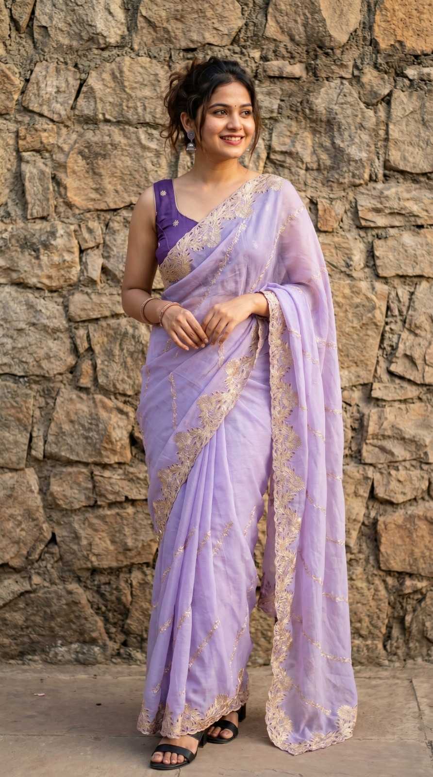 Rangoli Silk Fancy Saree in Baby Pink