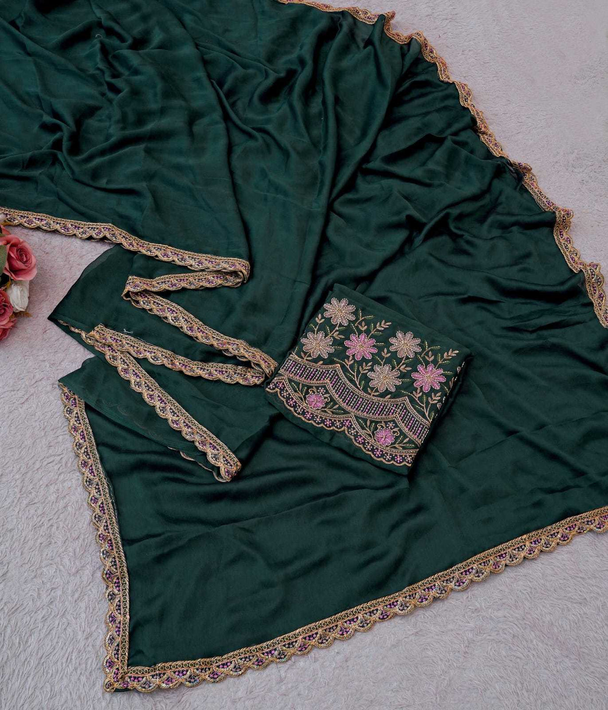Rangoli Silk Designer Saree in Yellow