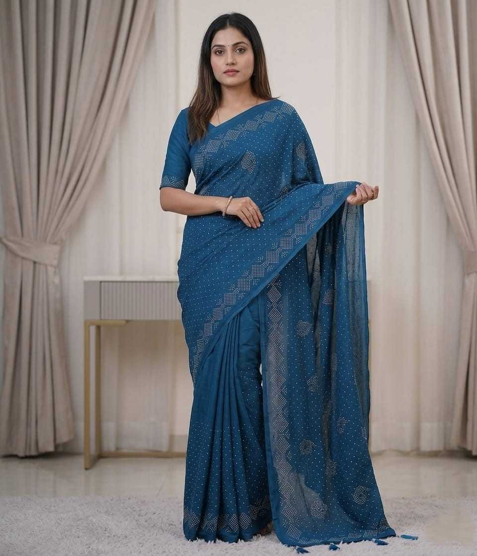 Soft Vichitra Designer Saree